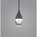 Helestra Luminaire à suspension DEEP IP20, satiné, noir, anodisé 