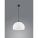 Luminaire à suspension DORO E27 IP20, noir mat, blanche