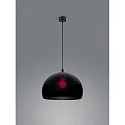 Luminaire à suspension DORO E27 IP20, noir mat