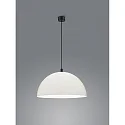 Luminaire à suspension DORO E27 IP20, noir mat, blanche
