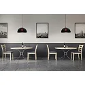 Helestra Luminaire à suspension DORO E27 IP20, rouge, noir mat, blanche
