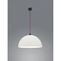 Luminaire à suspension DORO E27 IP20, rouge, noir mat, blanche