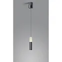 Luminaire à suspension LIDOS à 1 flamme, direct / indirect IP20, chrome noir gradable