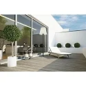 Helestra Lampadaire d’extérieur MORIS-XL avec interrupteur, avec prise de courant E27 IP44, graphite 