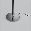 Helestra Lampadaire OPPO avec abat-jour, avec chaîne d'interrupteur à tirette E27 IP20, noir mat, chrome noir 
