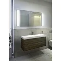 Helestra Luminaire de miroir COSI 61 IP30, chrome, partiellement satiné gradable