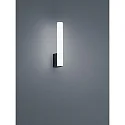Luminaire de miroir LOOM 30 commutable, avec diffuseur IP44, noir mat 