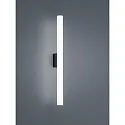 Luminaire de miroir LOOM 60 court, commutable, avec diffuseur IP44, noir mat 