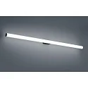 Luminaire de miroir LOOM 120 grand, commutable, avec diffuseur IP44, noir mat 