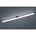 Helestra Luminaire de miroir LOOM 120 grand, commutable, avec diffuseur IP44, noir mat 