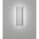 Helestra Luminaire mural DEX IP20, aluminium poli, blanc mat gradable