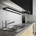 Helestra Luminaire de miroir SLATE 60 IP44, satiné, noir mat 