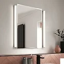 Helestra Luminaire de miroir LADO-S  60 court, commutable, étroit, avec diffuseur IP44, chrome, blanche 