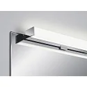 Helestra Luminaire de miroir LADO-S 90 médium, commutable, étroit, avec diffuseur IP44, chrome, blanche 