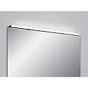 Luminaire de miroir LADO-S 120 grand, commutable, étroit, avec diffuseur IP44, noir mat, blanche 