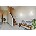 wall luminaire LUZ rotatable, direct / indirect, with diffuser IP54, coffee brown dimmable