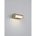Luminaire mural LUZ rotatif, direct / indirect, avec diffuseur IP54, marron café gradable