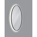Helestra Miroir avec éclairage VIDO Ø 70CM Tunable White, indirect IP44, noir 