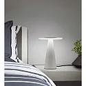 Helestra Lampe de table BAX IP20, satiné, blanc mat gradable