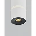 Helestra Luminaire de plafond ROK à 1 flamme, direct / indirect, focalisable IP20, blanc mat gradable