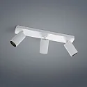 Luminaire de plafond RIWA 3 flammes IP20, blanc mat gradable