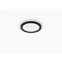 Luminaire de plafond DAWA Ø33CM CCT Switch, direct / indirect IP20, noir mat gradable
