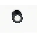 Helestra outdoor ceiling luminaire LOT GU10 IP65, clear, black matt