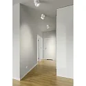Helestra Luminaire de plafond NAKA 15W à 1 flamme, réglable IP20, blanc mat gradable