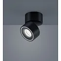 Luminaire de plafond NAKA 15W à 1 flamme, réglable IP20, noir mat gradable