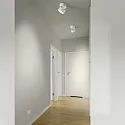 Helestra Luminaire de plafond NAKA 15W à 1 flamme, réglable IP20, noir mat gradable