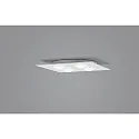 Helestra ceiling luminaire NOMI 4 flames, square LED IP20, white dimmable