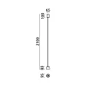 Helestra Luminaire à suspension OVE IP20, or, blanche gradable