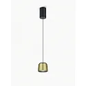 Helestra Luminaire à suspension OVE IP20, or, noir gradable