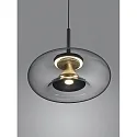 Helestra Luminaire à suspension SICA à 1 flamme IP20, or, noir gradable