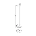 Helestra Luminaire à suspension SICA à 1 flamme IP20, or, noir gradable