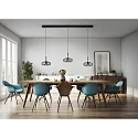 Luminaire à suspension SICA 3 flammes IP20, noir mat gradable