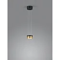Luminaire à suspension ODA IP20, or, noir gradable