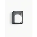 Helestra outdoor wall luminaire DAY square, round, switchable IP65, graphite 