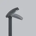 Helestra Borne d'éclairage LUR inclinable IP54, graphite 