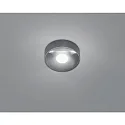 Helestra Plafonnier extérieur POSH avec optique de lentille IP65, graphite 