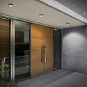 Helestra Plafonnier extérieur POSH avec optique de lentille IP65, graphite 