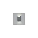 Helestra Luminaire mural d’extérieur TOCO44 angulaire, direct / indirect IP54, graphite gradable