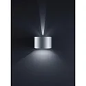 SIRI 44-R Wall luminaire IP54 silvergrey