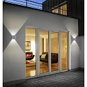 Helestra SIRI 44-L Wall luminaire IP54 silvergrey