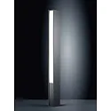 Borne d'éclairage TENDO à 2 flammes, rayonnement latéral IP55, aluminium, graphite, satiné 
