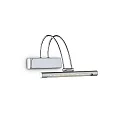 Luminaire de miroir BOW AP36 pivotant, avec interrupteur IP21, chrome 