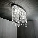 Ideal Lux Ceiling luminaire RAIN PL3, 3 flames, E14, chromee