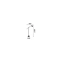 Ideal Lux Floor lamp NEWTON PT1, E27, nickel