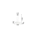 Ideal Lux Luminaire à suspension GLORY SP5 D60 5 flammes E27 IP20, blanche 