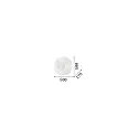Ideal Lux Applique et plafonnier GLORY PL3 D50 3 flammes E27 IP20, blanche 